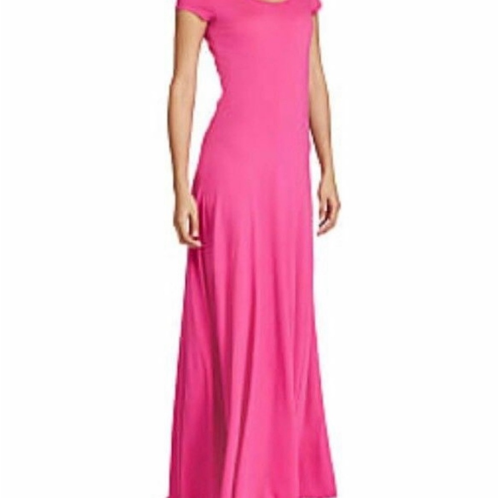 a new day Hot Pink Scoop-Neck Short Sleeve Maxi Dress